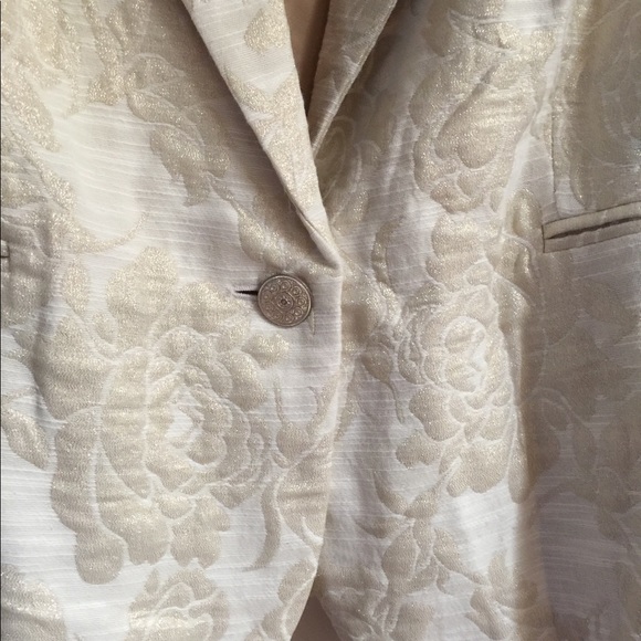 Mark Eisen for George cream/gold lurex jacket - Picture 2 of 8